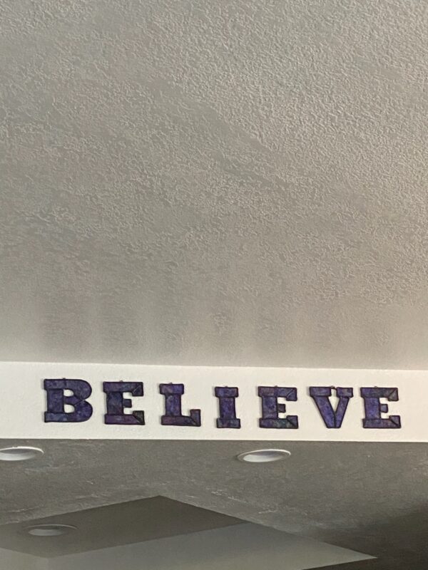 Stained Glass Letters - BELIEVE - Image 2